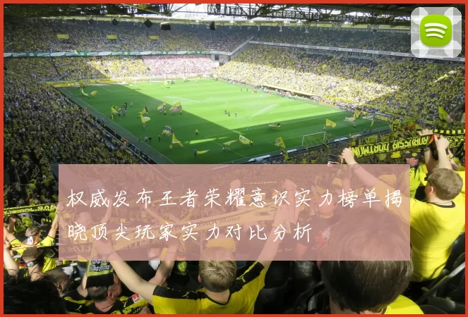 权威发布王者荣耀意识实力榜单揭晓顶尖玩家实力对比分析